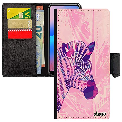 Pochette Redmi Note 8 Pro protection plume azteque et clapet portable
