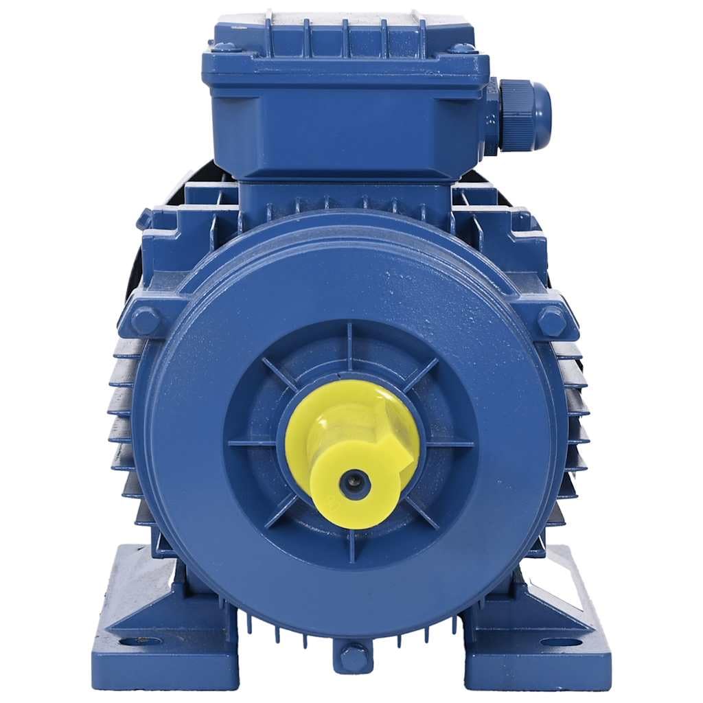 vidaXL Moteur Electrique Triphasé Moteur à Courant Alternatif Compresseur Palan Treuil Entraînement de Poulie 2,2kW/3 CH 2 Pôles Aluminium 2840 TR/Min