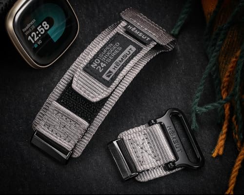 Correa deportiva resistente de nylon para Fitbit Versa 3/4 y Sense miniatura 4