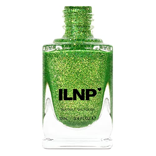 Image of ILNP Limelight - Vivid Lime Green Holographic Nail Polish