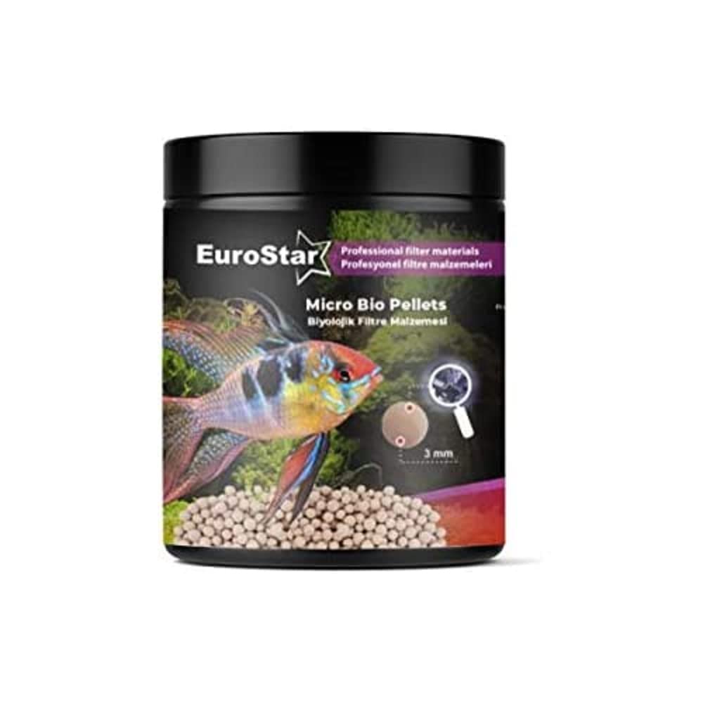 Eurostar Micro Bio Pelets Akvaryum İçin Biyolojik Filtre Temizleme Malzemesi, 1 L