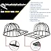 BallcapBuddy Hat Washer for Washing Machine, Cap Washer, Baseball Cap Washers, Baseball Hat Cleaner/Cleaning Protector (Silver (1-Pack))