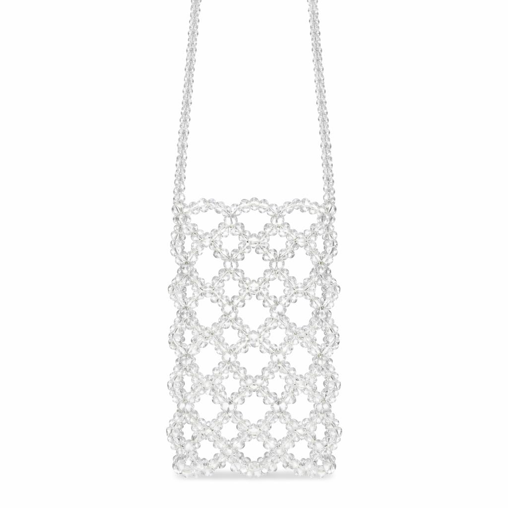 Handmade Crystal Beaded Crossbody Bag, Transparent Beads Mobile Phone Purse, Mini Sling Handbag for Women Girls | Unique Gift for Girls & Women | Mobile Holder-image-15