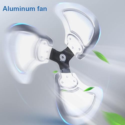 Miniatura 7 de Ventilador de montaje en pared de 20 pulgadas, 3 ajustes de velocidad/funciones de oscilación e inclinación/motor silencioso/activación del cable de