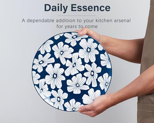 ONEMORE-Dinner-Plates-Set-of-4-105-Inch-Porcelain-Plates-Blue-Salad-Dessert-Plates-Microwave-Dishwasher-Safe-Scratch-Resistant-Large-Serving-Dish-Plates ONEMORE Dinner Plates Set of 4 105 Inch Porcelain Plates Blue Salad Dessert Plates Microwave Dishwasher Safe Scratch Resistant Large Serving Dish Plates