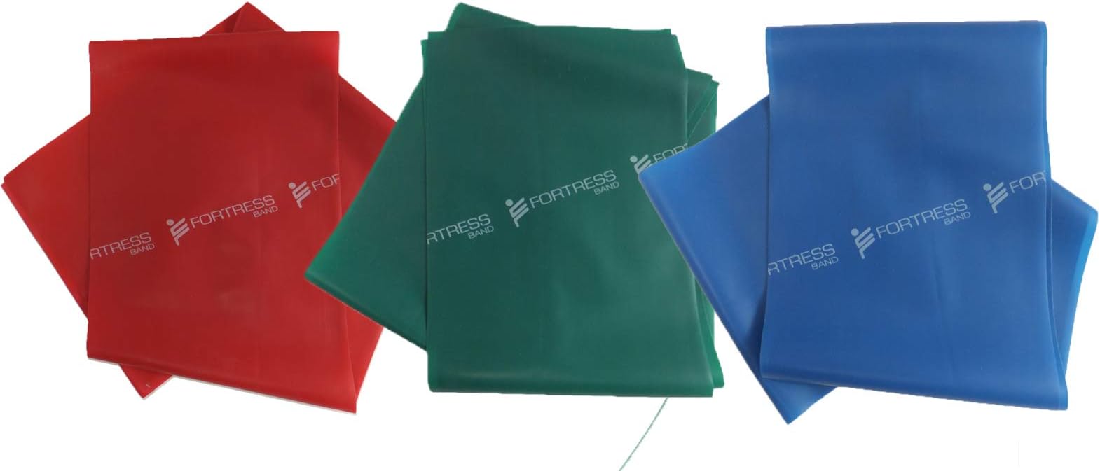 JustLivingAids.com - Resistance Band Set, 3 pack Exercise Bands, Professional Elastic Thera band Bands with 3 Resistance Levels for Yoga, Pilates, Strength Training [Red-Green-Blue] (1 M)