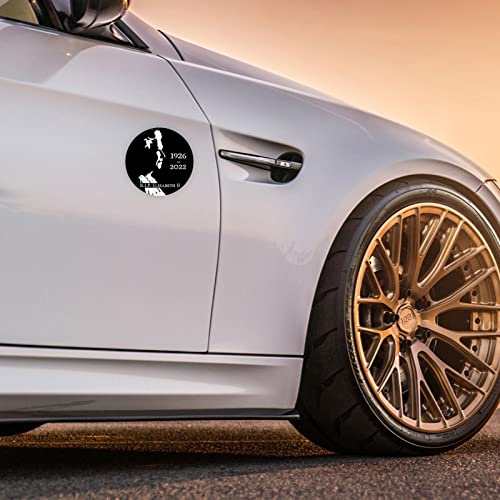 5 Pcs de lamentação da rainha adesivo para carro | Decalque de janela Rainha Elizabeth | Adesivos de
