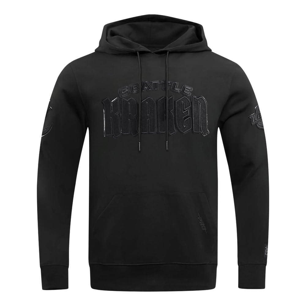 Pro Standard Men's NHL Classic 3bk M Dk Po Hoodie Hooded Sweatshirt, Triple Black, M