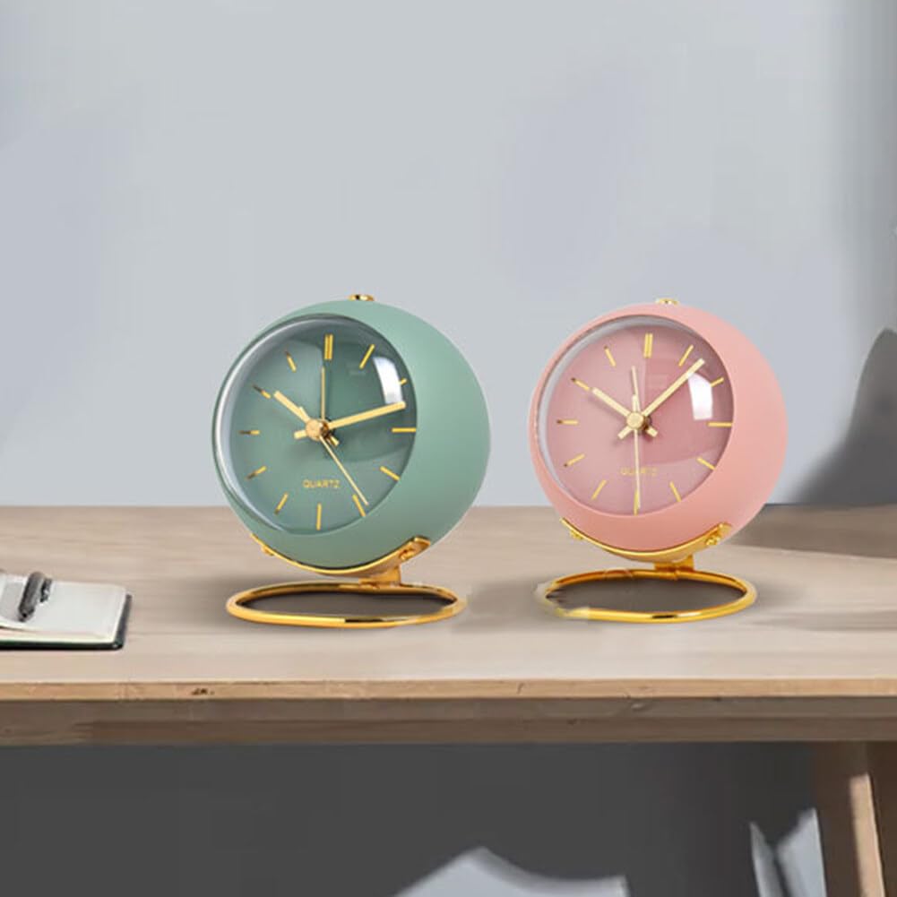 Sveglia analogica, vintage, silenziosa, orologio da tavolo