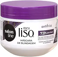 Salon Line, Máscara Ultra-Hidratante, Meu Liso, Antifrizz, Vegano - Para Cabelos Lisos e Ondulados, 300g