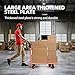 Platform Truck Heavy Duty Cart,1100Lbs Hand Truck Push Cart Dolly with 5'' 360 Degree Swivel Wheels for Loading and Storage 36x24Inch