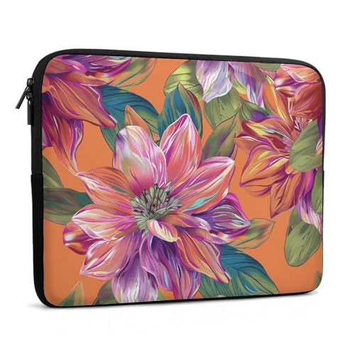 Funda para portátil de 25.4 cm naranja con protección acolchada 2