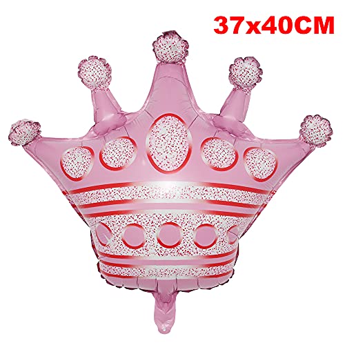 Mini Crown Aluminum Foil Balloons 16Inch Multicolor Crown Baby Shower Christmas Wedding Birthday Party Decorations Kids Toy (Mini Crown Pink) #TOP3