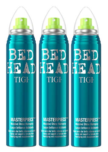 3 Massive Shine Mini Hair Spray TIGI Bed Head Masterpiece 75 ml