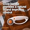 Fiskars 45mm Rotary Cutter for Fabric with Ergonomic Loop Grip, Premium Steel Rotary Fabric Cutter Blade for Precise Cuts, Arts and Crafts, Sewing Supplies and Quilting Tools #3