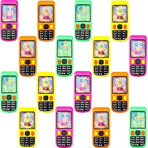 16 Pieces Cellphone Water Ring Game Colorful Handheld Water Games Water Ring Toss Handheld Game Ring Toss Puzzle Machine Toy Gift for Kids Children Early Education