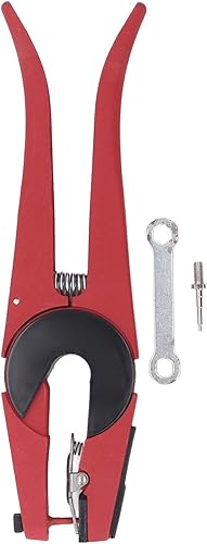 Miniatura 6 de Oreja de ganado, etiqueta de ganado, alicates universales para etiqueta de oído de animales con aplicador de etiqueta de oído para ganado, cerdos,