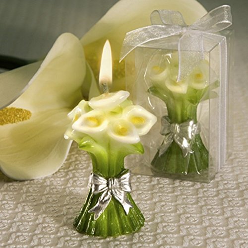 Sentiments4you Calla Lily Bouquet Scented Candle (5 Candles)