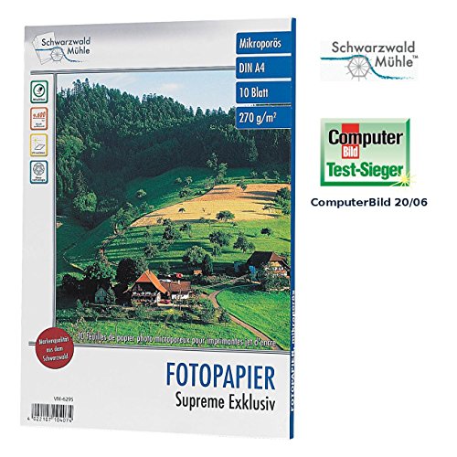 Forêt Noire Moulin à Papier Photo Brillant 10 BL. Supreme Exklusiv 270 g/A4 Cover