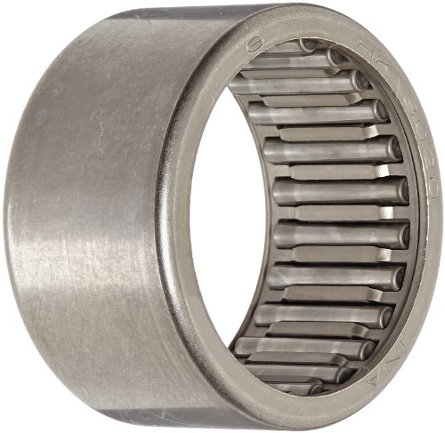 INA HK3020 Needle Roller Bearing, Caged Drawn Cup, Outer Ring and Roller, Steel Cage, Open End, Metric, 30mm ID, 37mm OD, 20mm Width, 8500rpm Maximum Rotational Speed