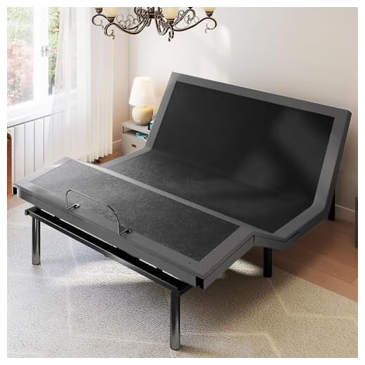 What height bed accomdates storing luggage underneath bed Sweetcrispy Full Adjustable Electric Bed Frame