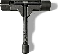Slappy ST2 Black All-in-One Skateboard Tool: Kingpin/Axle Sockets, Griptape File, Allen Keys, Phillips & Magnets