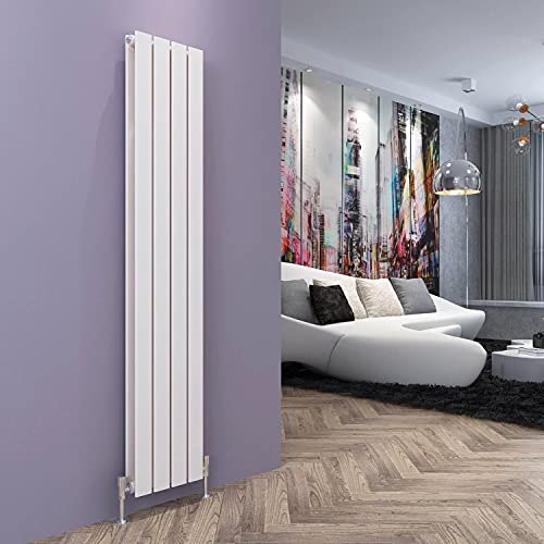 Image of ELEGANT 1600 x 300 mm Designer Vertical Column Radiator White Double Flat Panel