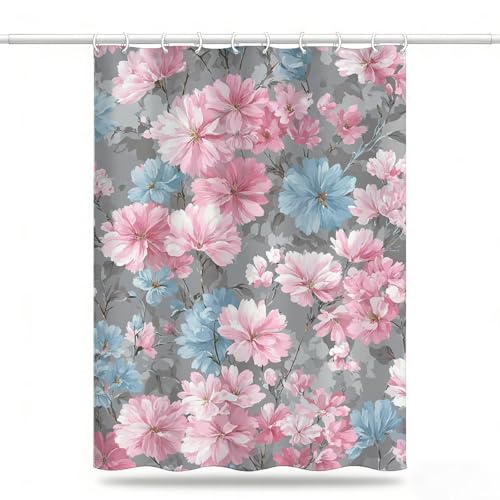�V�����[�J�[�e�� 180cm �� x 240 cm �� ���� �������J�[�e�� ���� shower curtain �h���S�� �h�� �Ռ� ������ �|���G�X�e���� ���C��J�[�e�� �ډB�� ���d���t�� �o�X�J�[�e�� �t�b�N 12�t�� ���H���t���ȒP 180 