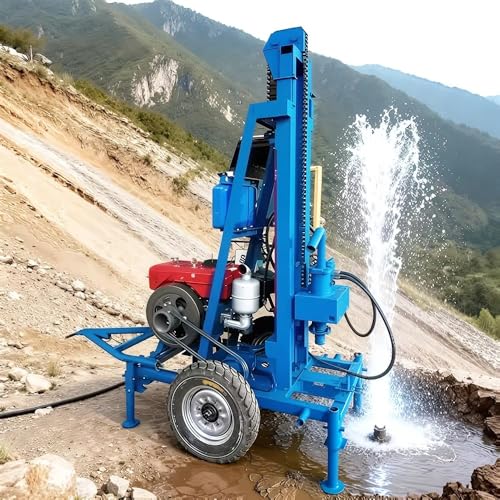 Hydraulic Water Well Drilling Rig 120m Depth Hole Water