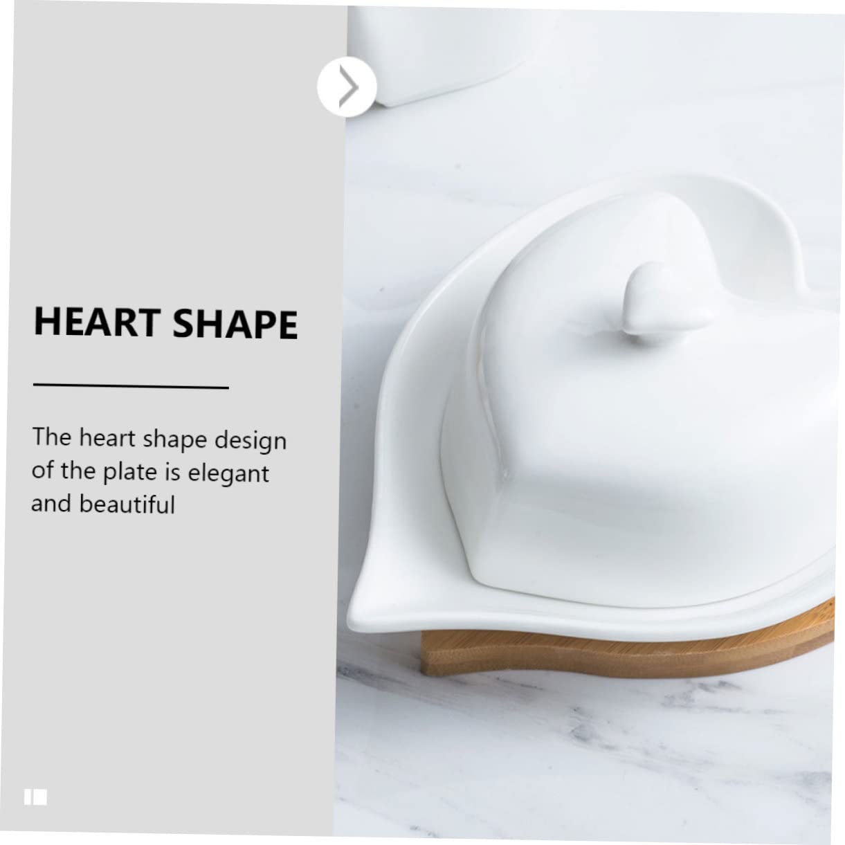 OUNONA 2 Juegos Plato de Decorativo de Cerámica con Tapa Juego de Azucarero y Lechero Diseño Corazón Utensilios de Mesa para Hogar