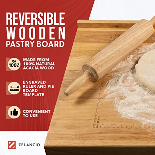 Reversible-Wooden-Pastry-Board-24-x-20-Pastry-Board-with-Engraved-Ruler-and-Pie-Board-Template-Features-Front-and-Back-Counter-Lip