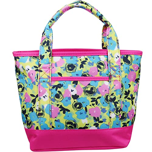 AZROF アズロフ ラウンド小物 ラウンドミニトートバッグ ミニフラワーピンク 259