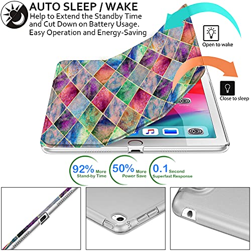 Image of DuraSafe Cases for iPad 9.7 inch Air 2nd Gen 2014 Case A1566 MGL12HN /A A1567 MGKM2HN /A MH182HN /A MGKL2HN /A MGTY2HN /A MH1J2HN /A MGTX2HN /A MH2V2HN /A MH2W2HN /A MH2U2HN /A MH2N2HN /A - Diamond Grid