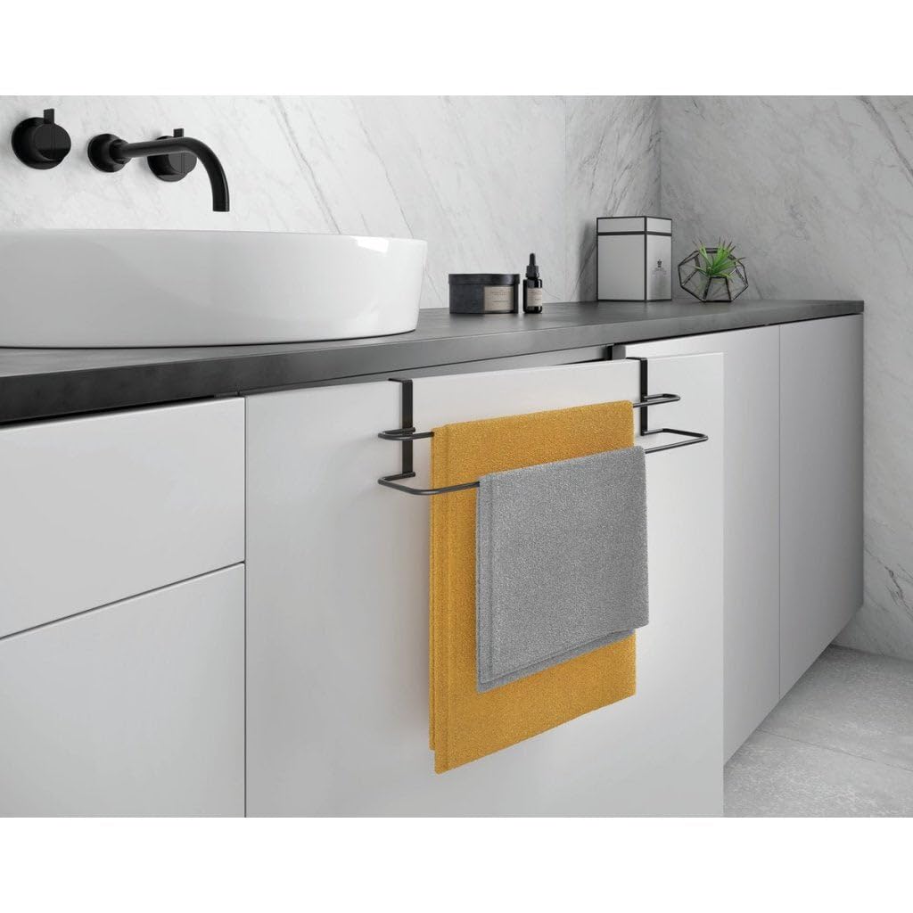 METALTEX ITALIA S.P.A. Double Towel Bar Black, 38x10x9 - Image 2