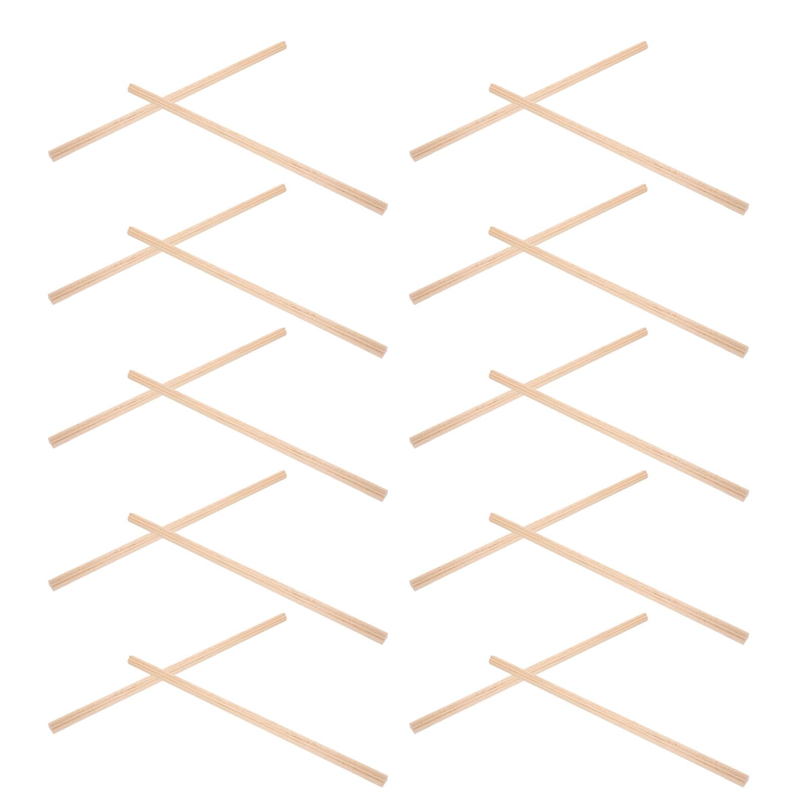 20 Pièces Miniature Wooden Dollhouse Skirting Board Trims Smooth Edge Corner Molding for DIY Tiny House Wall Decoration Easy to Install and