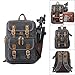 Abonnyc Camera Backpack Canvas SLR DSLR Camera Bag Backpack Large Capacity Front Open Waterproof Anti-Shock Backpack for Canon Nikon Fuji and Other Cameras Laptop Ipad, Dark Grey
