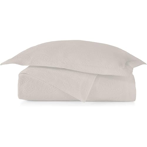 Peacock Alley Vienna Matelasse Coverlet or Sham | Luxury Bedding | Soft, Cotton | Classic Design in Beautiful Neutral Colors… (Linen, Coverlet Twin)