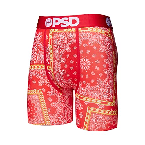 PSD Men's Rich Bandana Red Boxer Briefs, Red, XL2