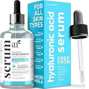 ArtNaturals Hyaluronic Acid Serum – Anti- Aging Facial Serum, Natural Moisturizer w/Vitamin C Serum & Vitamin E – for Skin Care – Reduce Wrinkles & Dark Spots (1 Fl Oz (Pack of 1))