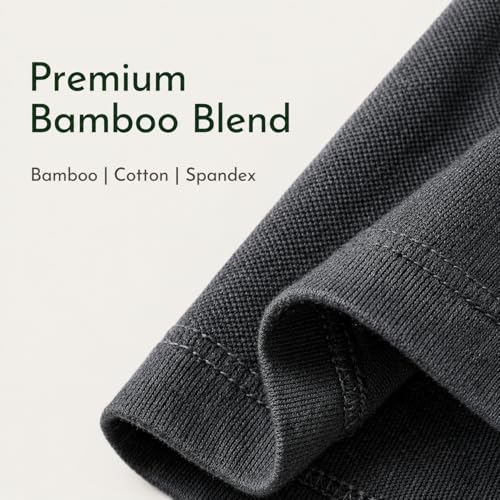 Image of HEELIUM Mens Bamboo Round Neck T-Shirt | Comfortable Tee Casual Fitness & Running Shirt