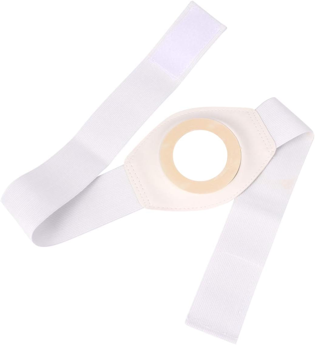 EXCEART 2pcs Stoma Hernia Belts Colostomy Bag Belt Ostomy Belt Support for Colostomy Ileostomy Urostomy Breathable Fabric Postoperative Band Beige