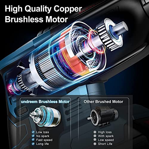 Bogseth Akku Bohrhammer, 21V 4000mAh SDS-Plus Bohrhammer 4 in 1 Funktionen Mit Bohrfutter, 2 Meißel, 2 Akku Geeignet für… – Bild 4