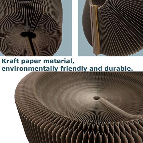 Sala multifuncional para cat Scratcher, almofada redonda dobrável com uma bola, o melhor lugar para