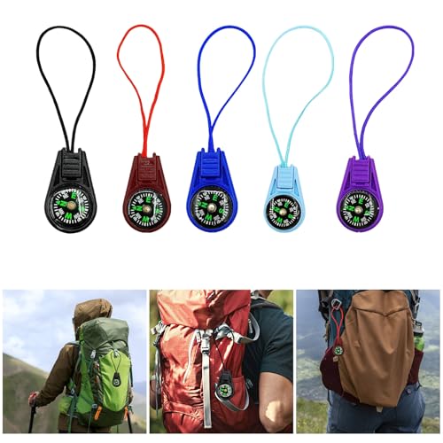 Brújula portátil con cordón para camping y senderismo miniatura 2
