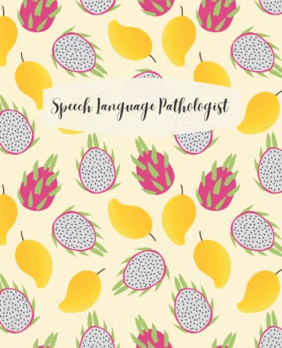 Speech Language Pathologist: Dragon Fruit Lined Wide Ruled Composition Notebook