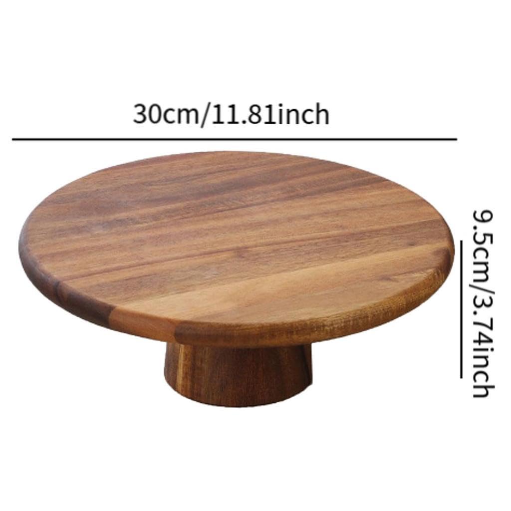 KESOTO Support à Gâteaux en Bois pour Présentation de Desserts et Tartes, 30CM