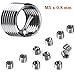 Fixinus 30 Piece M5 x 0.8mm Thread Repair Insert Kit, Stainless Steel Thread Repair Kit Helicoil Coil Compatible Hand Tool Set for Auto Repair