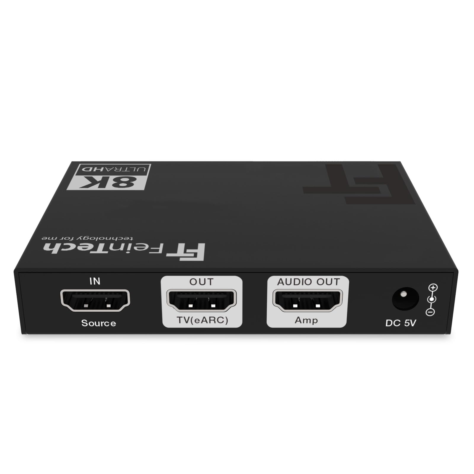 FeinTech AX211 HDMI 2.1 Audio Extractor (HDMI Audio Output) Splitter 1 in 2 out 8K 4K 120Hz eARC