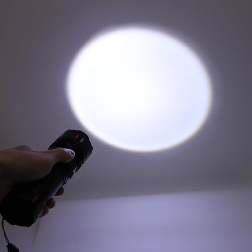 Miniatura 4 de Super Bright Flashlight, 1800lm LED Rechargeable Flashlight, Cool Fluorescent Strips for Emergency, Camping, Hiking