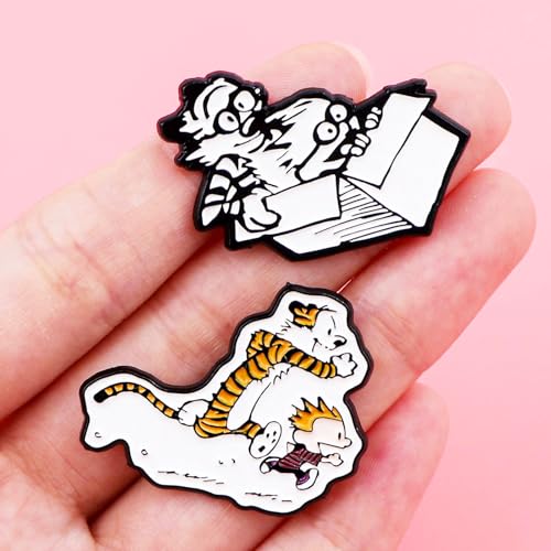 Image of Cute Enamel Pins Cartoon Lapel Pin Brooch Badge for Backpack Jackets Funny Tiger Pins for Gift Anime Enamel Pin for Clothing Hat Decoration